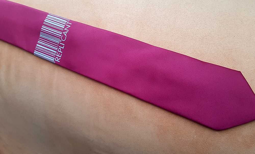 Krawat Blade Runner Łowca Androidów Replicant S-F Burgund Bordo