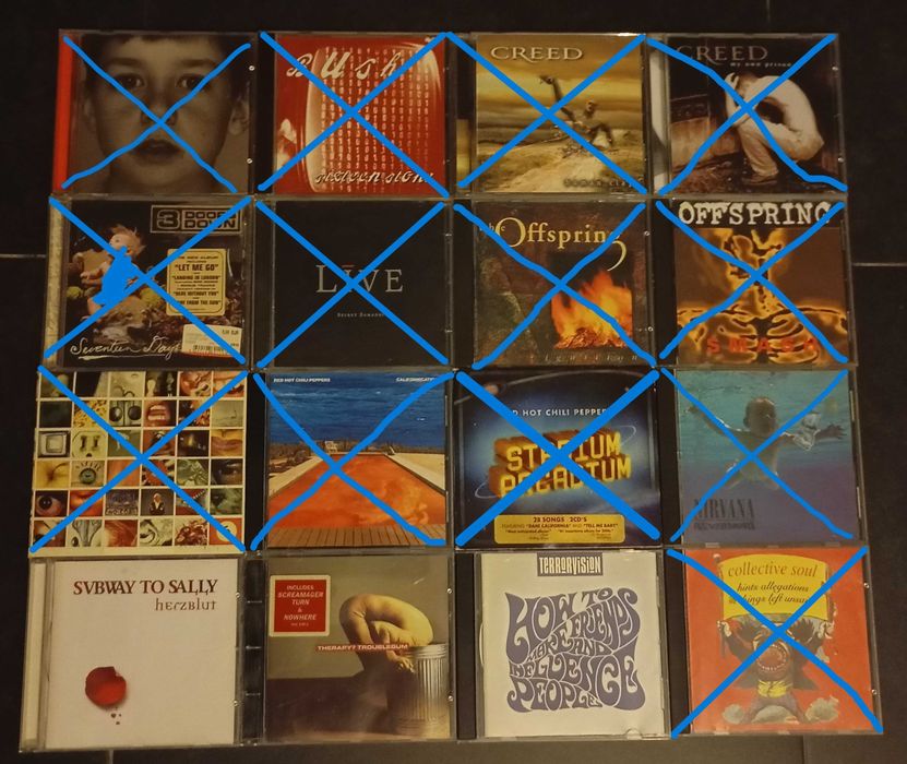 112 CDs (Pop/Rock, Hard Rock, Alternative Rock, Metal) desde 3€