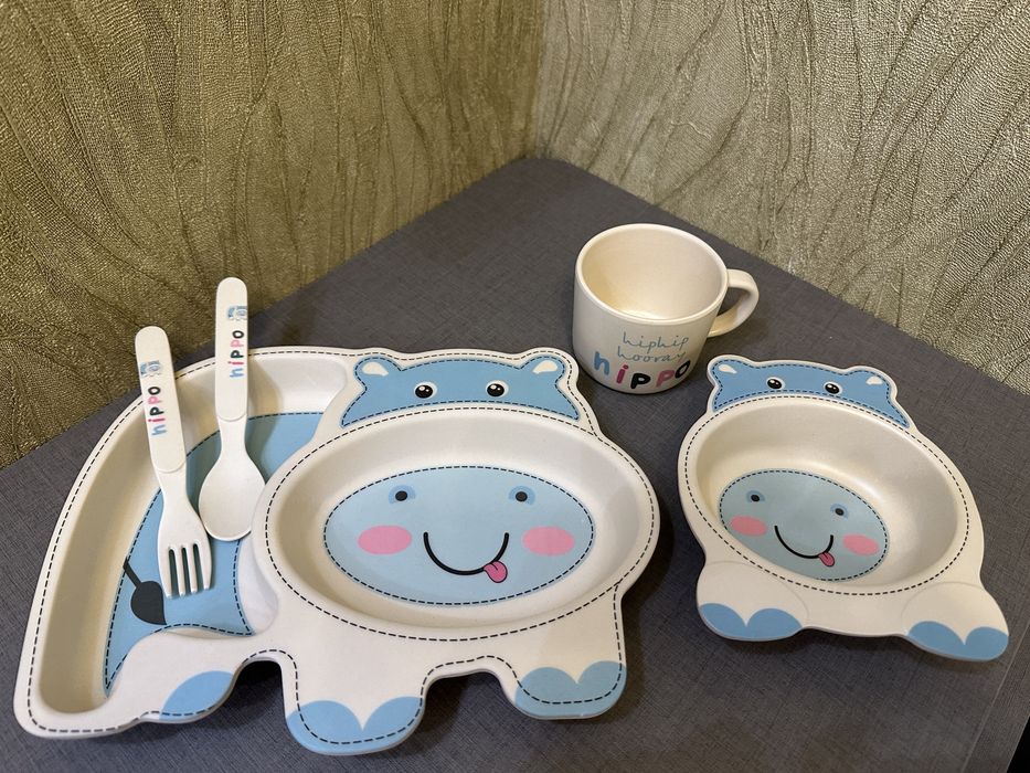 Набор детской посуды из бамбукового  волокна