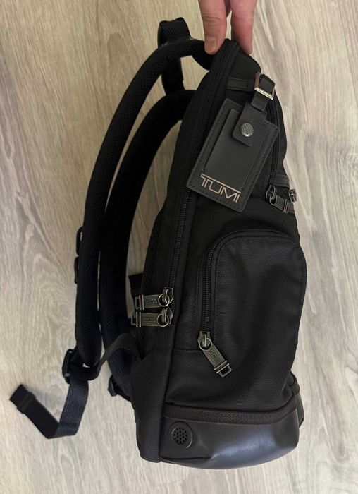 Чоловічий шкіряний преміум міський рюкзак TUMI Alpha Bravo Knox 222681HK2 Оригінал