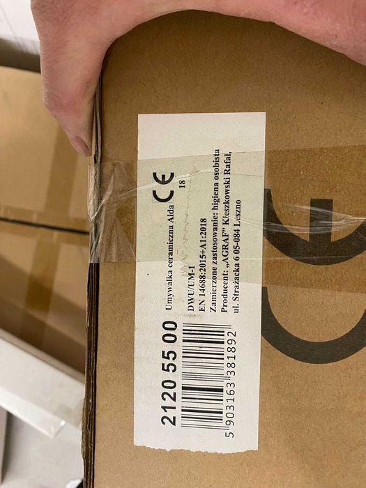 Umywalka nablatowa 55x40