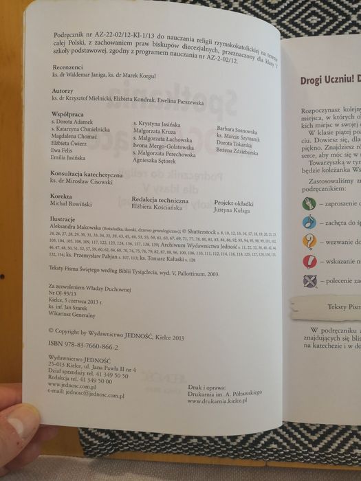 Spotkania uBOGAcające podręcznik do nauki religii klasy 5 szkoły podst