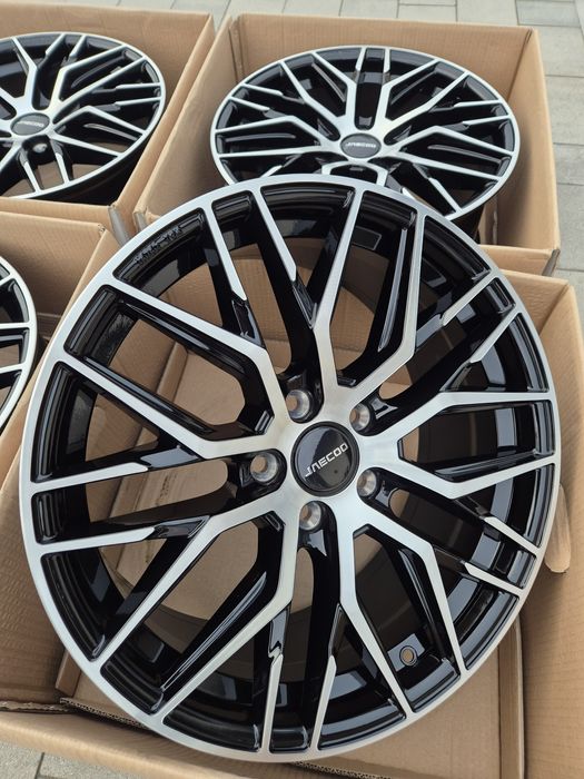 #RS4 Alufelgi R18 5x108 OMODA JAECOO Nowe Czarne TPMS śruby
