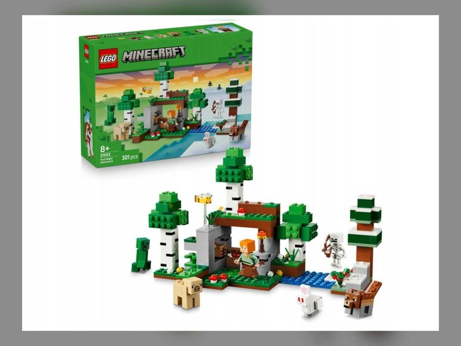 LEGO Minecraft Przetrwanie pierwszej nocy 21593 301 el.
