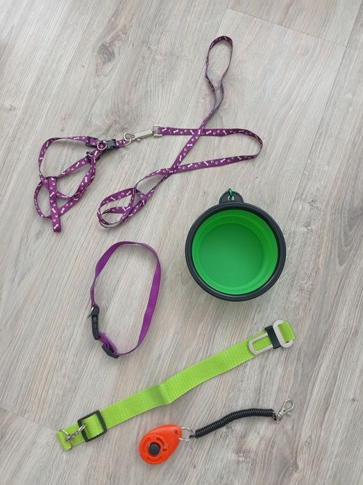 Миска для собак, щетка