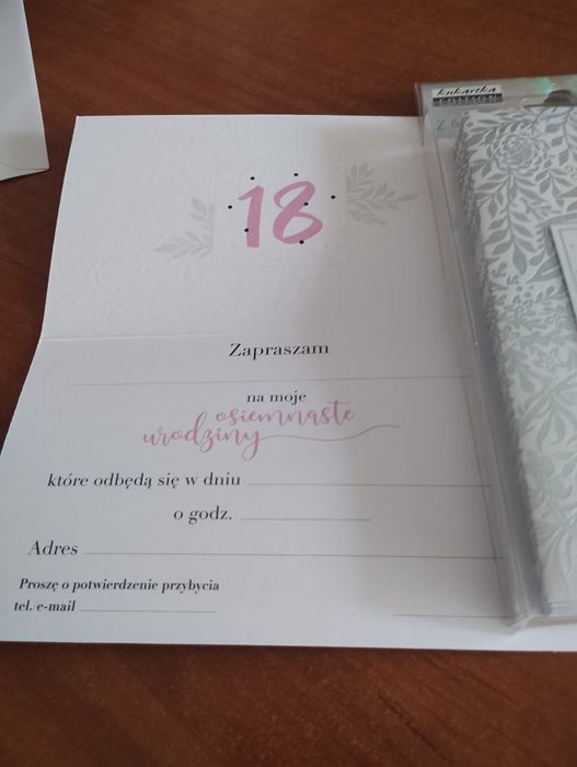 Zaproszenia z kopertami