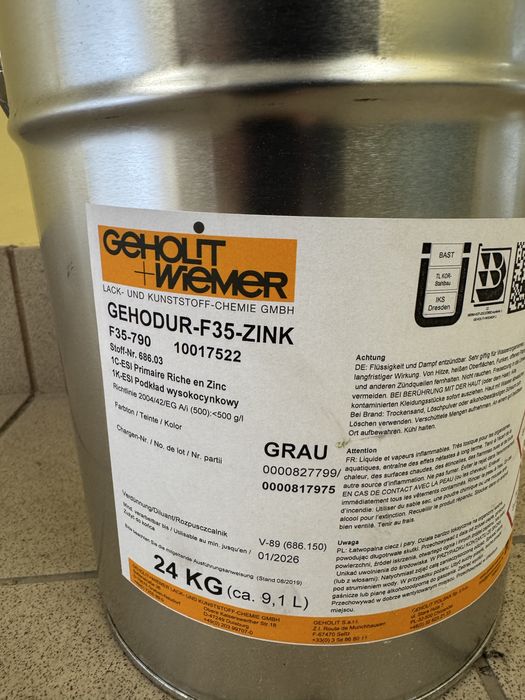 Farba cynkowa o dużej zawartości cynku