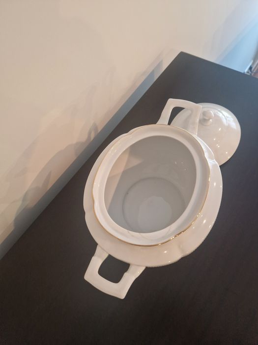 Terrina "Graf von Henneberg Bavaria Germany bandgemalte 1777"