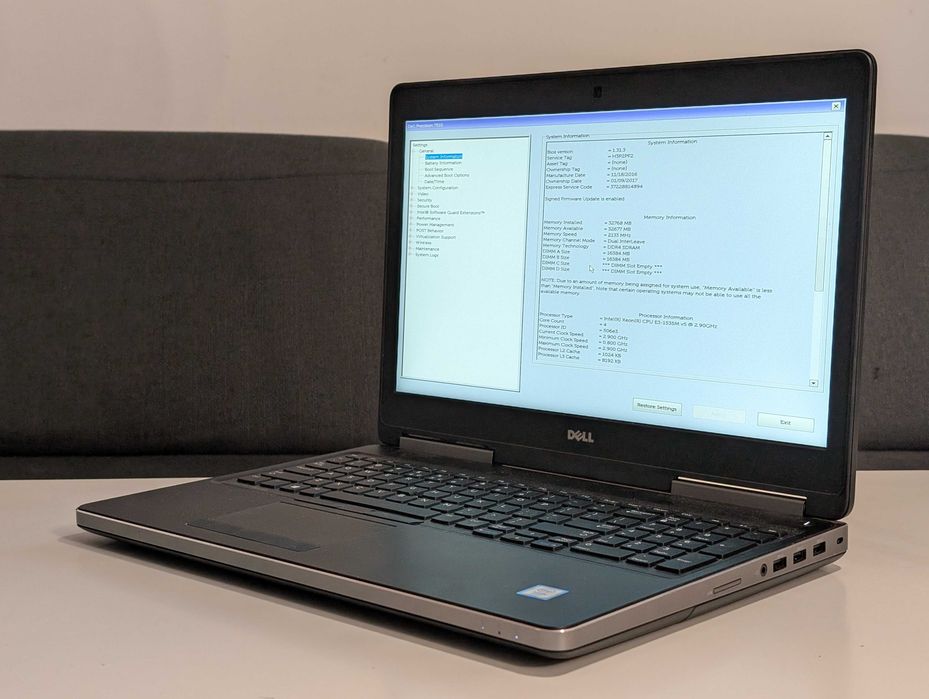 Dell Precision 7510 Xeon E3-1535M 32GB RAM SSD 500GB Quadro M1000M #6