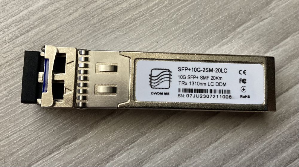SFP модуль 10G ,20 km,Trx 1310 nm, LC DDM