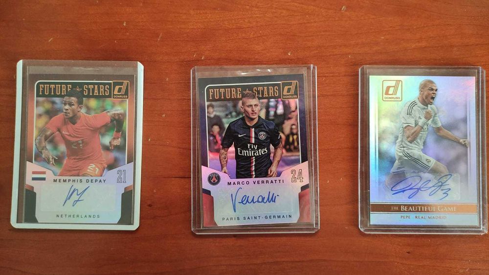 Panini Donruss 2015 FutureStars Memphis Depay Lyon Barcelona Autografo