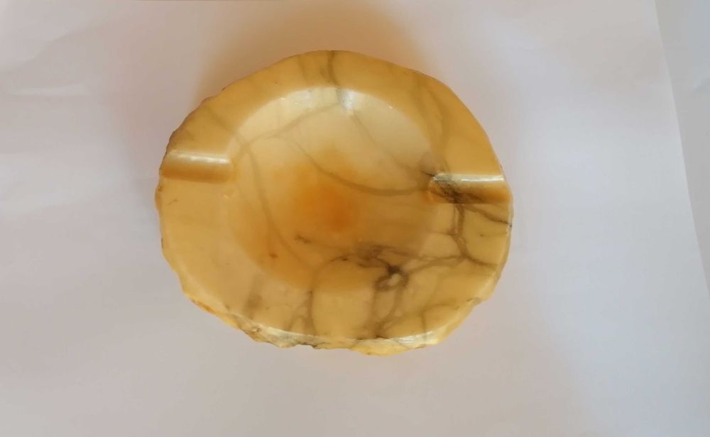 Cinzeiro antigo Alabaster Genoine Itália