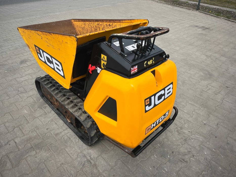 Taczki spalinowe gąsienicowe, wozidło budowlane JCB HTD-5, 2020 rok
