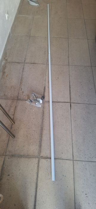 3 varões de cortinados 2x 170cm + extensível 158cm até 310cm