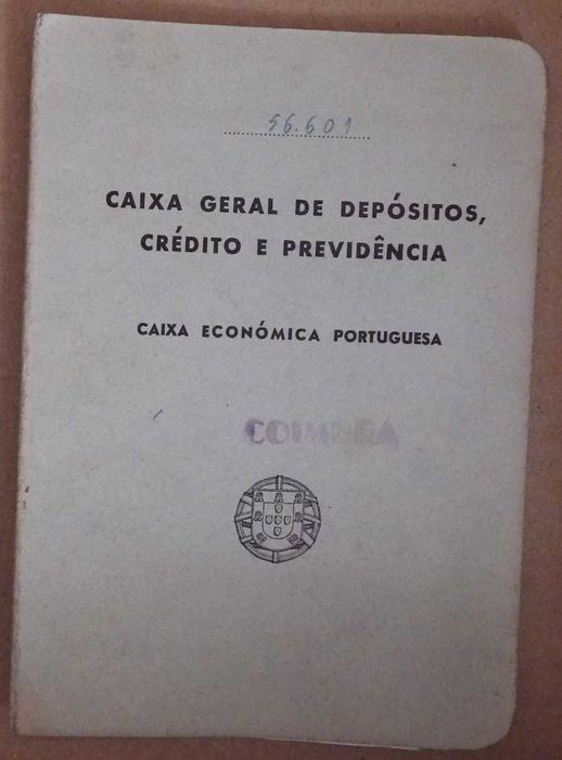 4 cadernetas CGD - Caixa Geral de Depósitos, Crédito e Previdência