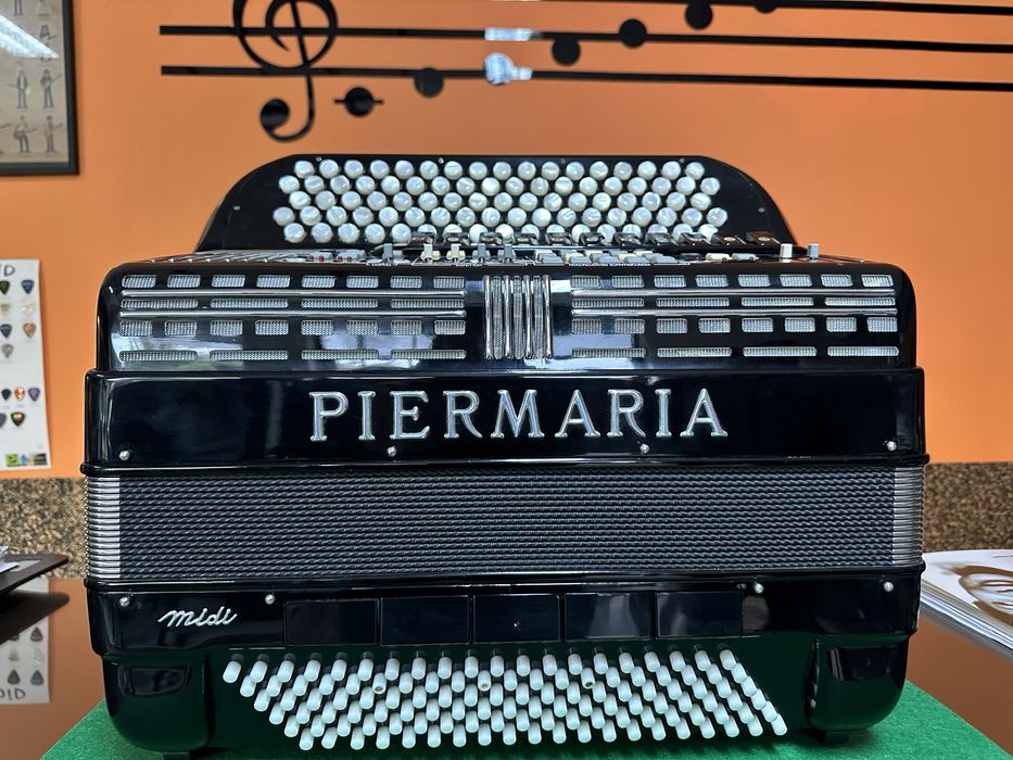 Acordeao Piermaria cromatico 120 baixos midi