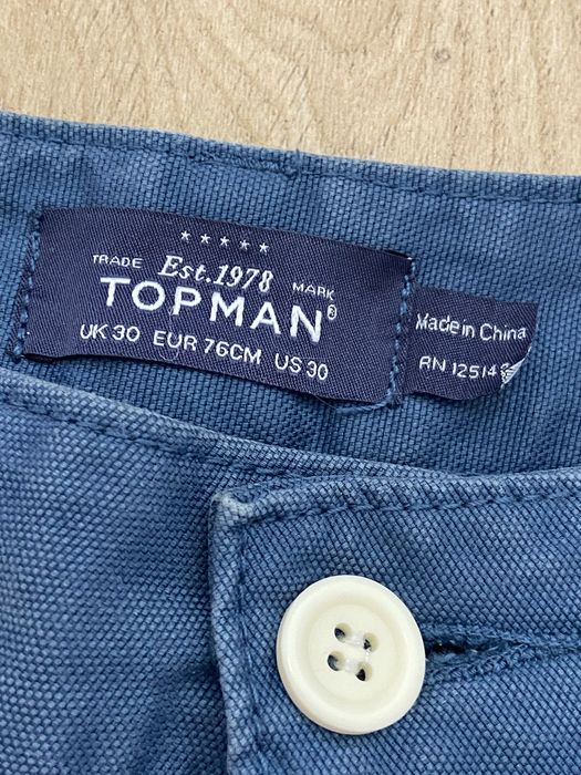 Tomman US30 M męskie krótkie spodenki spodnie chinosy niebieskie