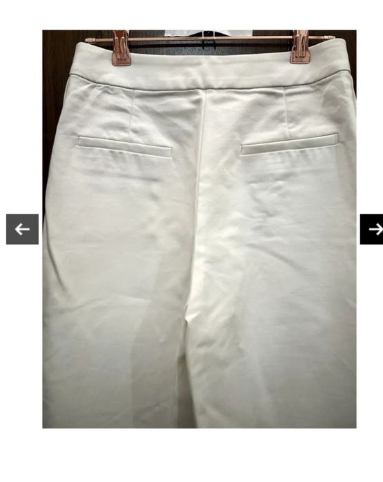 Spodnie UTERQUE, 36 białe