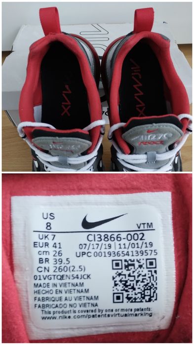 Buty męskie 41 Nike Air Max 270 React sneakersy