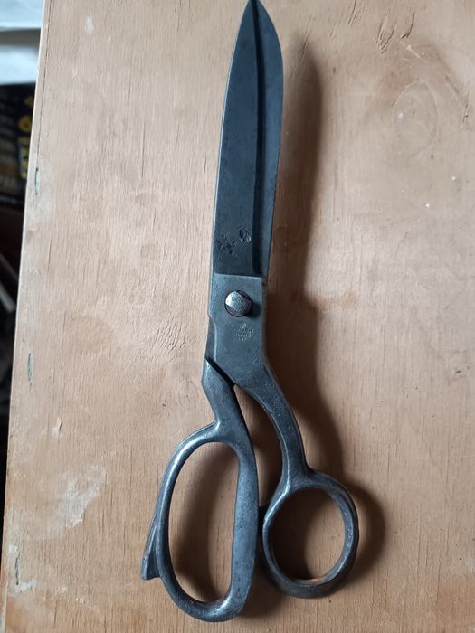 PRL. Gerlach duże nożyce krawieckie, stare narzędzia.