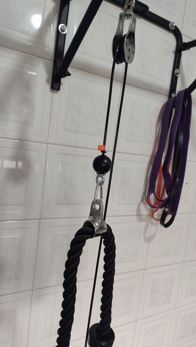 Discos + Banco + Halteres + Polia - Kit Musculação Completo