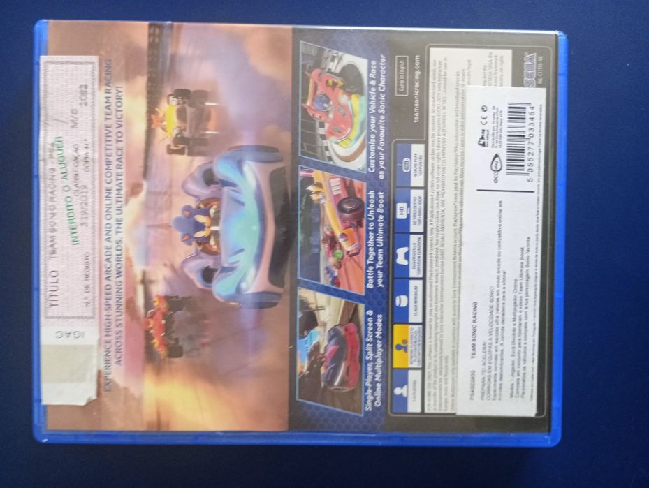 PS4 Team Sonic racing completo