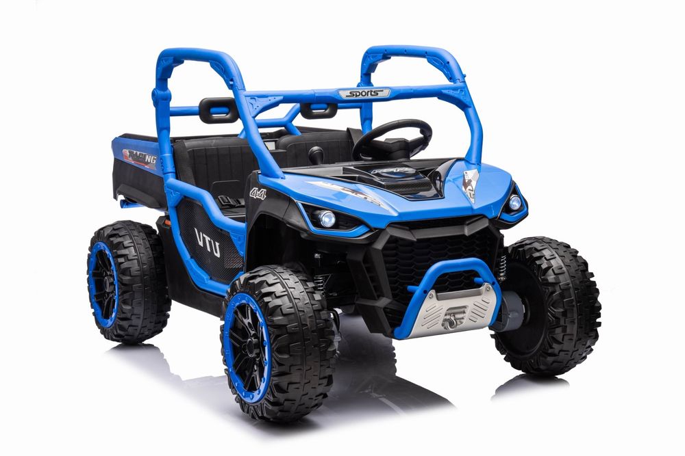 +Kluczyk 4x4 24V Auto na akumulator Farmer Truck UTV Racing Niebieski