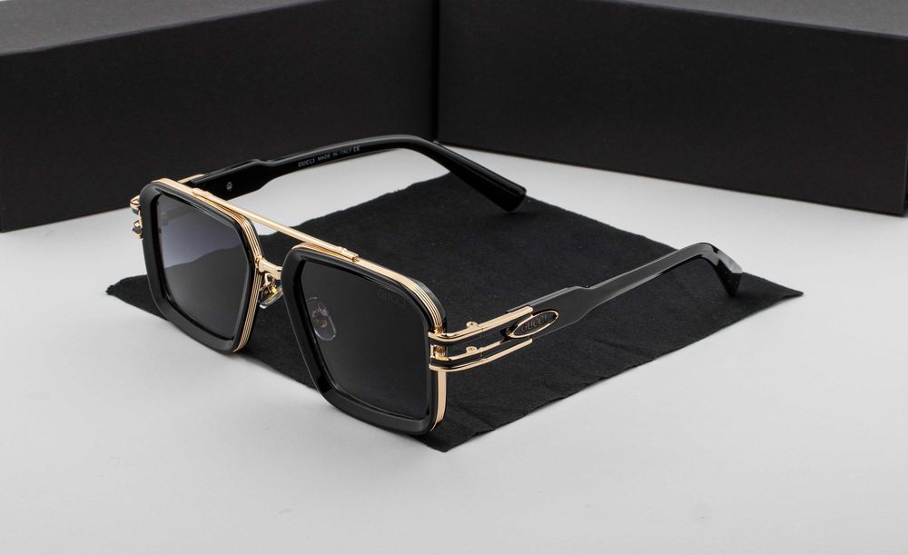 Сонцезахисні окуляри Gucci NEW 2026 |  UV400 | квадратна лінза | футляр в комплекті | пластикова оправа