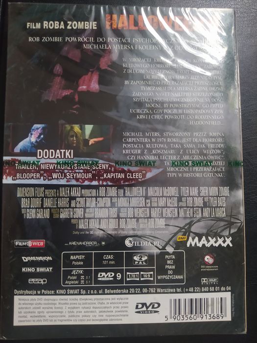 Halloween II (2009) DVD Folia