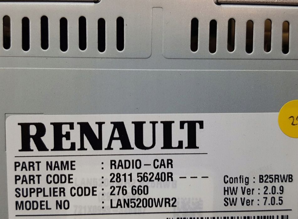 Nawigacja Radio Renault Captur Trafic 3