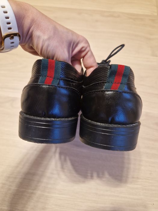 Buty eleganckie chłopięce męskie rozmiarze 40 czarne