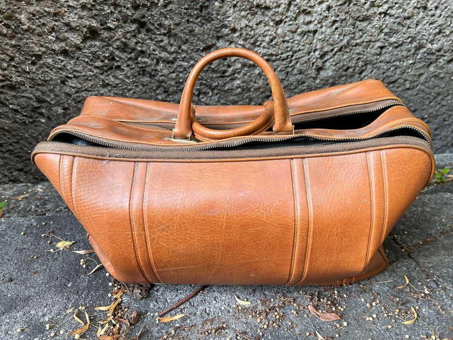 Torba podróżna skaj vintage PRL