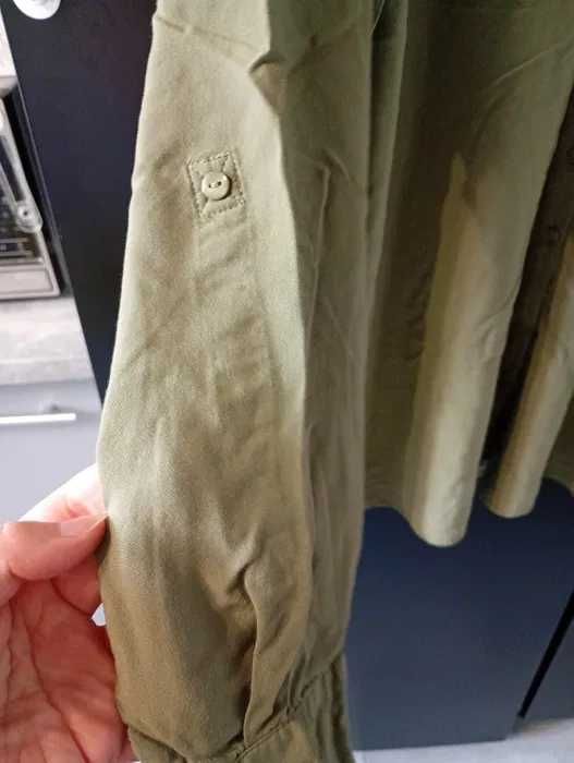 Koszula damska długa oliwkowa khaki 50/52/54
