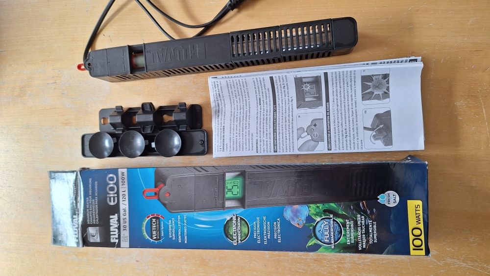 Fluval E100 -  100W Grzałka Akwariowa * termostat * wyświetlacz* Gwarancja  5 lat!