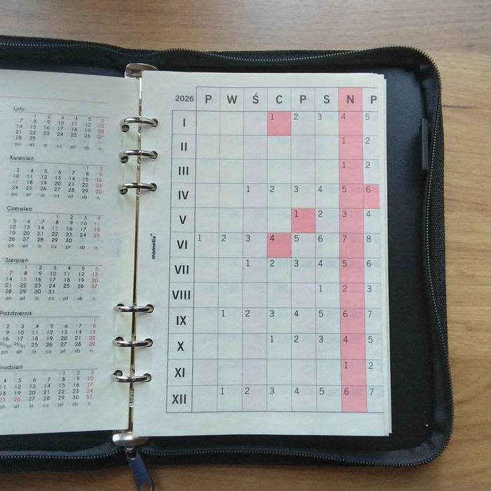 Organizer, kalendarz A 5