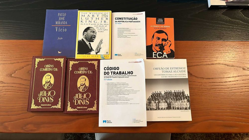 Lote Variado de 8 livros – Literatura, Direito, História