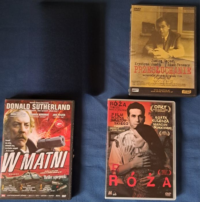 Zestaw 3 polskich filmów dvd
