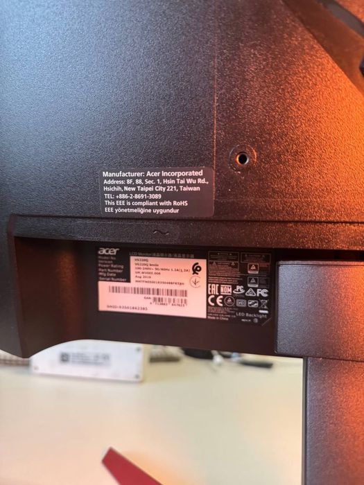 Монітор Acer NITRO VG220Q ігровий 75 Гц для геймерів