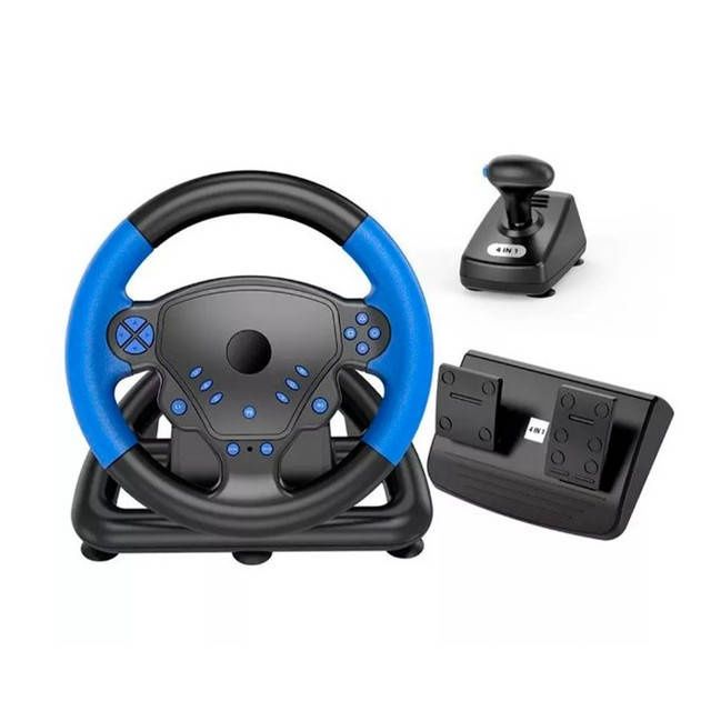 Кермо ігрове з педалями та коробкою передач 4в1 Wireless Multi-Functio