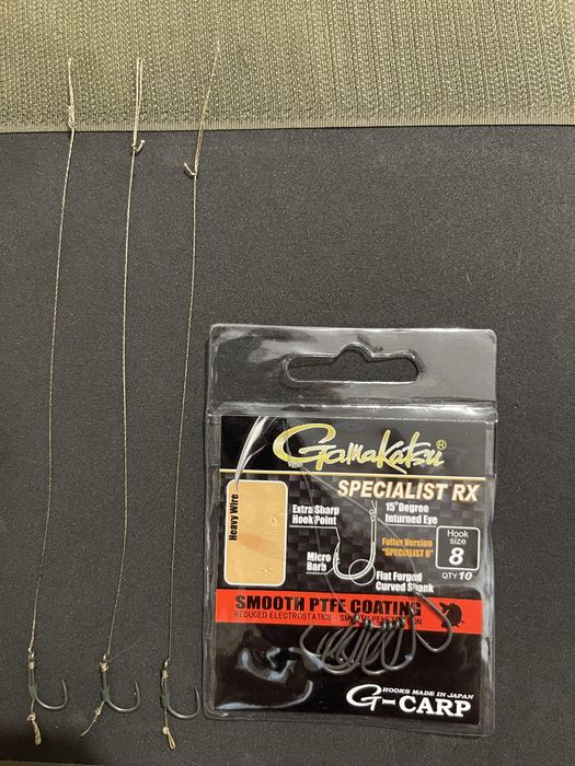 Продам повідці/готовий флет монтаж для коропової рибалки