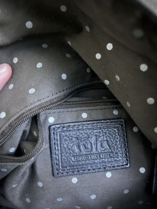 Винтажная кожаная сумка-тоут