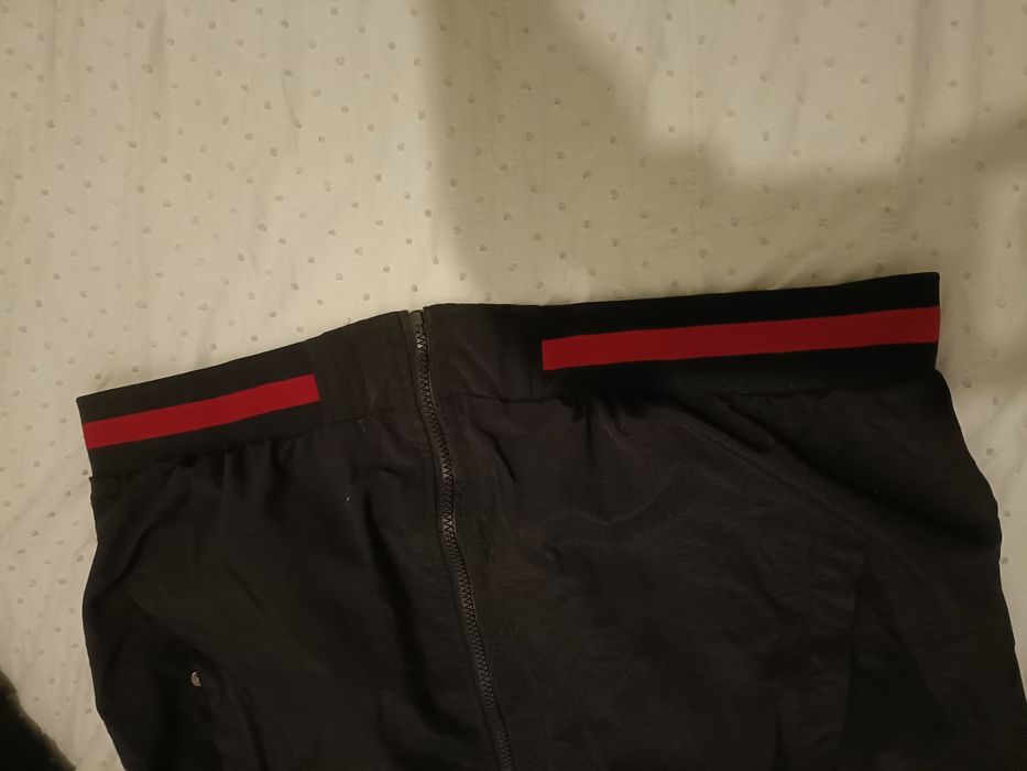 Kurtka FSBN XXL bomber sportowa czarna czerwone lampasy