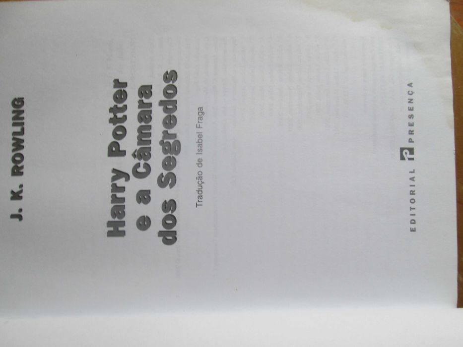 Harry Potter e a Câmara dos Segredos, de J. K. Rowling