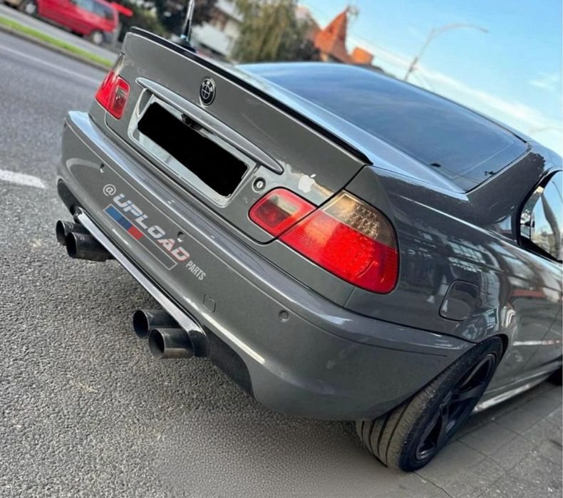 DIFUSOR BMW -  SÉRIE 3 E46 LOOK M PERFORMANCE 2 SAÍDAS DUPLAS