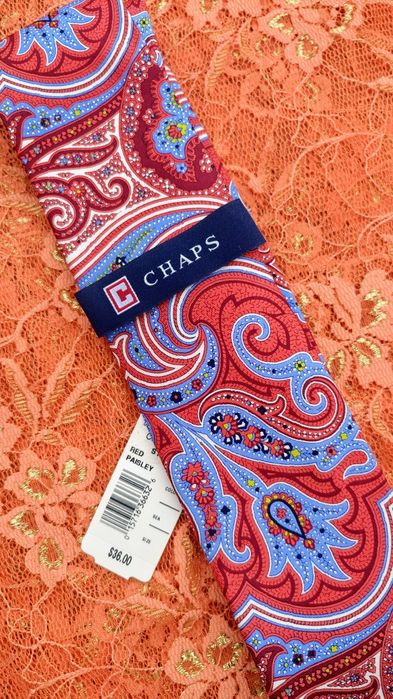 Krawat Chaps Ralph Lauren Kohl's New York Boho red paisey design nowy
Stan: nowyhaps Red Paisey NOWY New York Kohl's Boho design Ralph Lauren