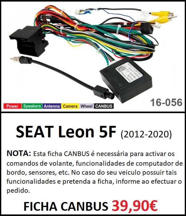 (NOVO) Rádio 2DIN 9" SEAT Leon 5F (De 2012 a 2020) • Android [4+64GB]