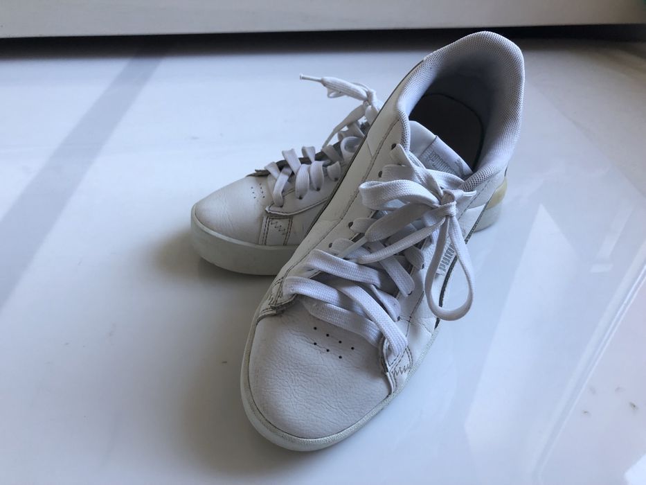 Buty Puma sneakersy biale 38 wkladka 24 trampki adidasy polbuty