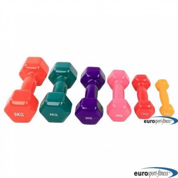 Hantle winylowe (zielone) 2 x 2kg