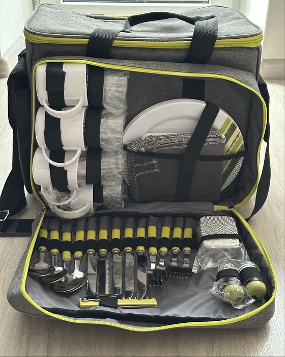 Набір для пікніка TE-430 Picnic, сірий з чорним