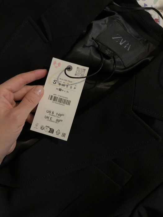 Силуетний жакет zara притал блейзер пиджак зара ART.:3736/263/800 s m